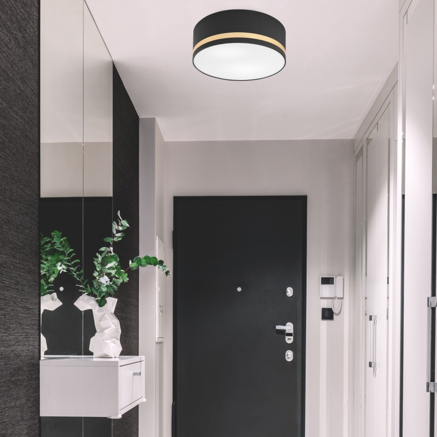 Ceiling light SIRJA STRIPE 2xE27/15W/230V d. 35 cm black