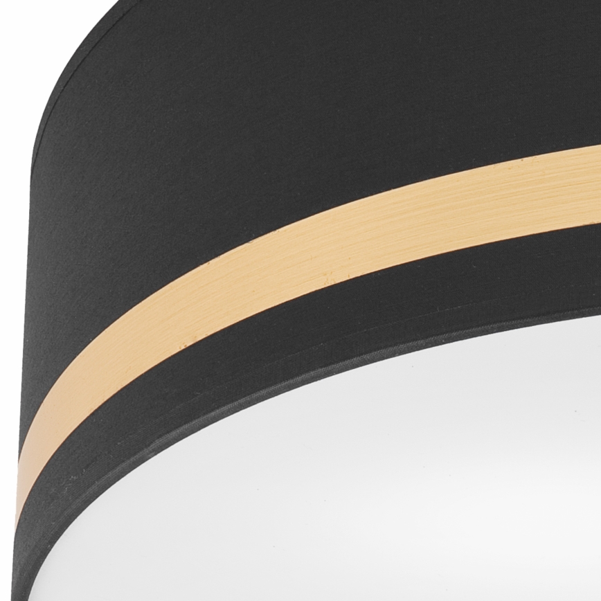 Ceiling light SIRJA STRIPE 4xE27/15W/230V d. 45 cm black