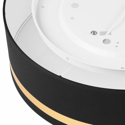 Ceiling light SIRJA STRIPE 4xE27/15W/230V d. 45 cm black