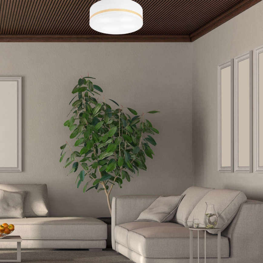 Ceiling light SIRJA STRIPE 4xE27/15W/230V d. 45 cm white