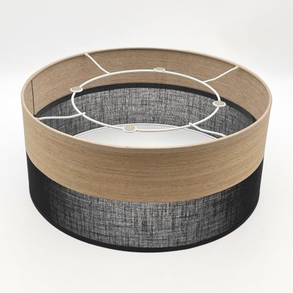 Ceiling light SIRJA WOOD 1xE27/15W/230V d. 35 cm black/oak