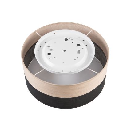 Ceiling light SIRJA WOOD 1xE27/15W/230V d. 35 cm black/oak