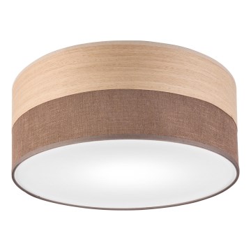 Ceiling light SIRJA WOOD 1xE27/15W/230V d. 35 cm brown/oak