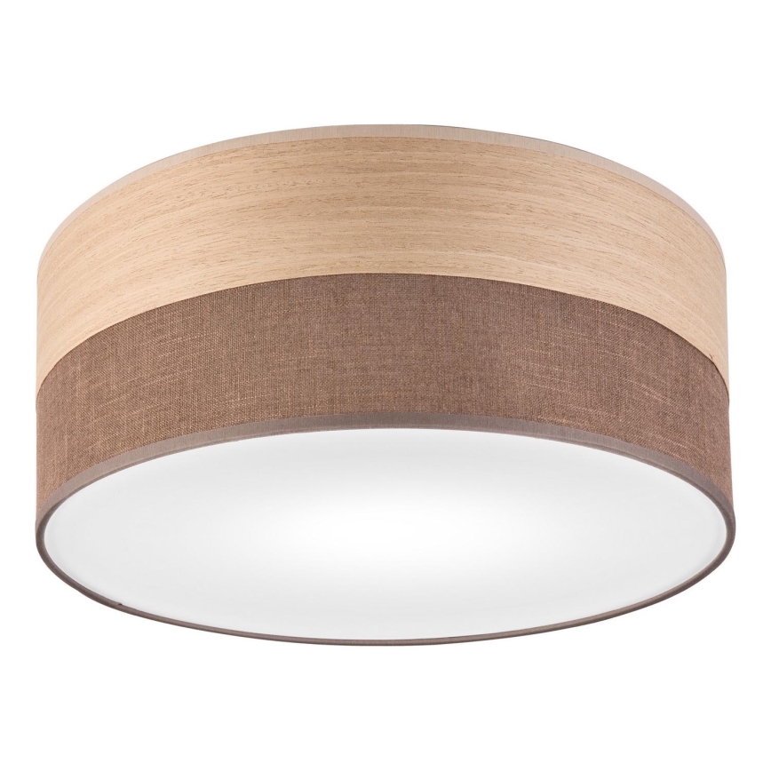 Ceiling light SIRJA WOOD 1xE27/15W/230V d. 35 cm brown/oak
