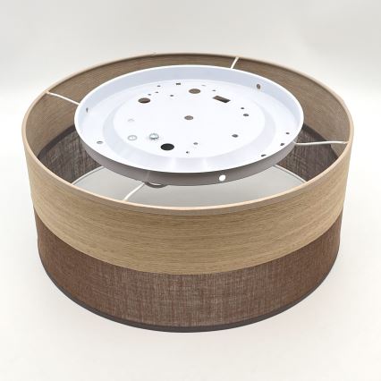 Ceiling light SIRJA WOOD 1xE27/15W/230V d. 35 cm brown/oak