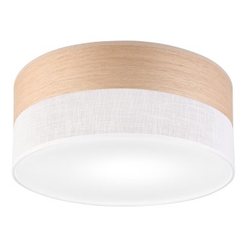 Ceiling light SIRJA WOOD 1xE27/15W/230V d. 35 cm white/oak