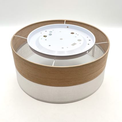 Ceiling light SIRJA WOOD 1xE27/15W/230V d. 35 cm white/oak
