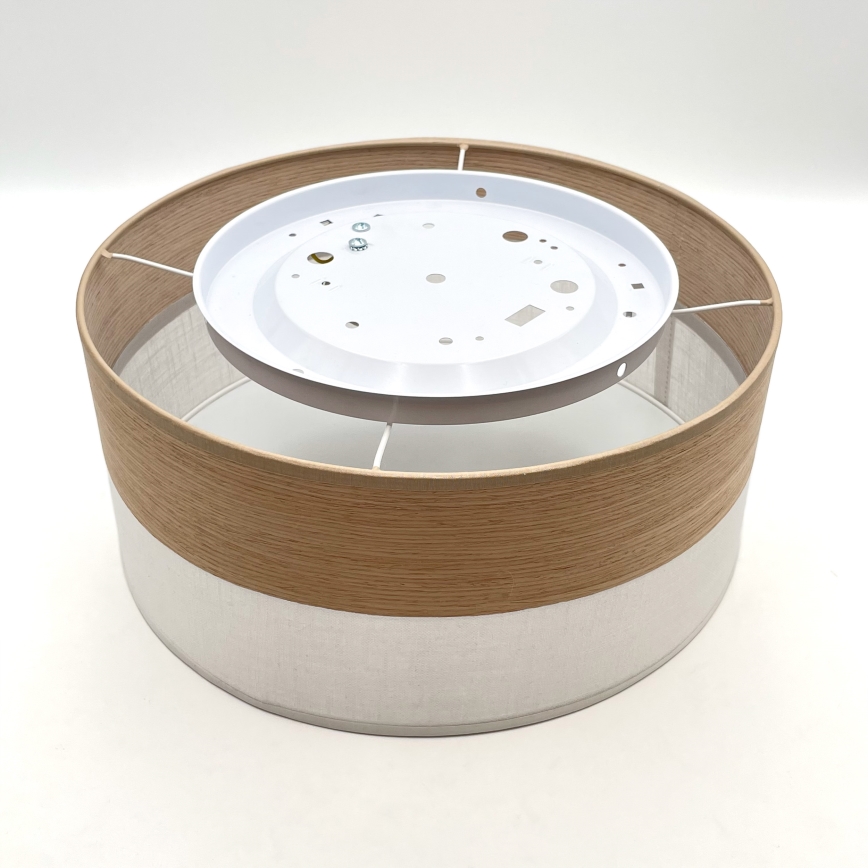 Ceiling light SIRJA WOOD 1xE27/15W/230V d. 35 cm white/oak