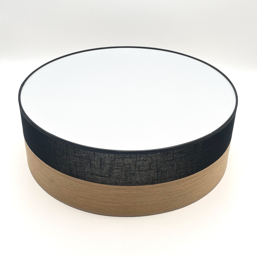 Ceiling light SIRJA WOOD 2xE27/15W/230V d. 45 cm black/oak