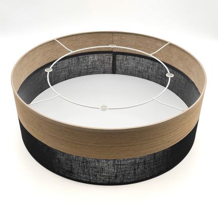 Ceiling light SIRJA WOOD 2xE27/15W/230V d. 45 cm black/oak