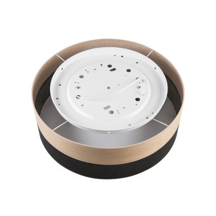 Ceiling light SIRJA WOOD 2xE27/15W/230V d. 45 cm black/oak