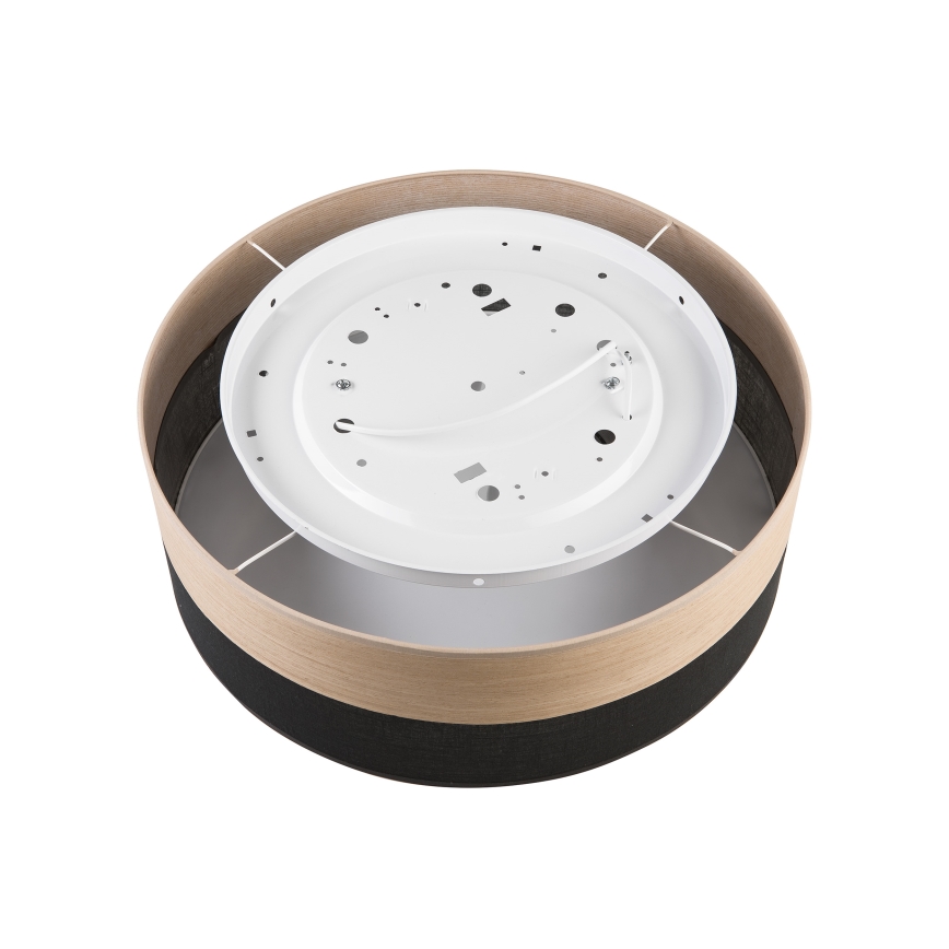 Ceiling light SIRJA WOOD 2xE27/15W/230V d. 45 cm black/oak