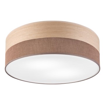 Ceiling light SIRJA WOOD 2xE27/15W/230V d. 45 cm brown/oak