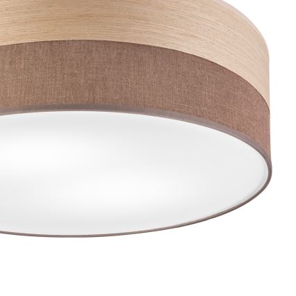 Ceiling light SIRJA WOOD 2xE27/15W/230V d. 45 cm brown/oak