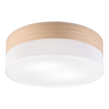 Ceiling light SIRJA WOOD 2xE27/15W/230V d. 45 cm white/oak