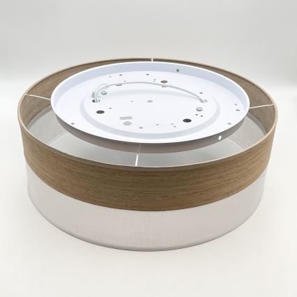 Ceiling light SIRJA WOOD 2xE27/15W/230V d. 45 cm white/oak