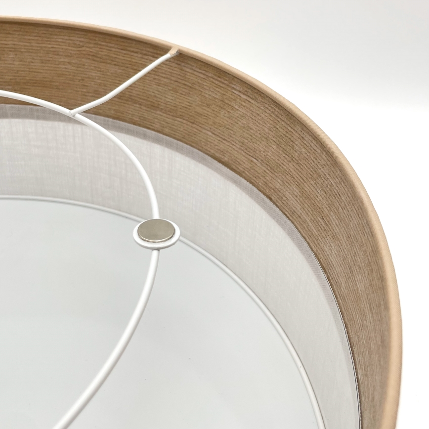 Ceiling light SIRJA WOOD 2xE27/15W/230V d. 45 cm white/oak