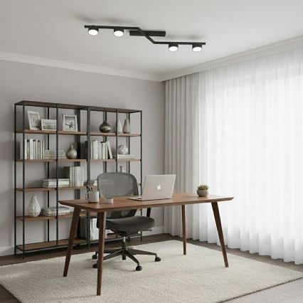 Ceiling light SKAN 4xGX53/12W/230V black