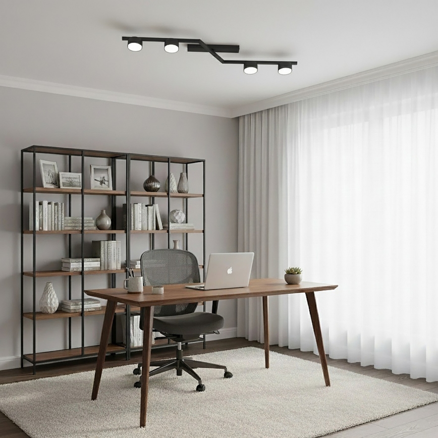 Ceiling light SKAN 4xGX53/12W/230V black