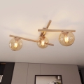 Ceiling light SMART 3xE14/10W/230V beige/smoked beige