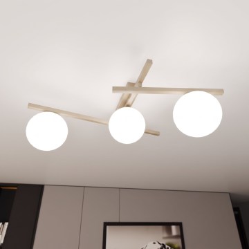 Ceiling light SMART 3xE14/10W/230V beige/white