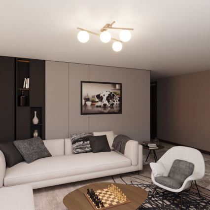 Ceiling light SMART 4xE14/10W/230V beige/white