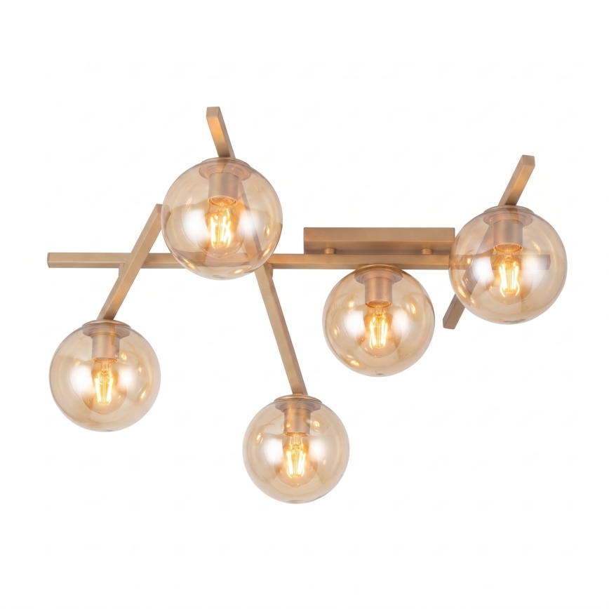 Ceiling light SMART 5xE14/10W/230V beige/smoky beige