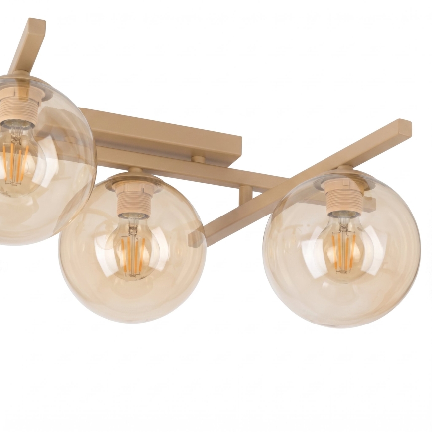 Ceiling light SMART 5xE14/10W/230V beige/smoky beige
