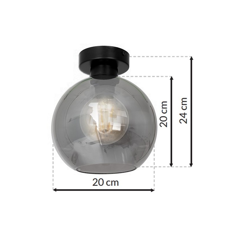 Ceiling light SOFIA 1xE27/60W/230V black