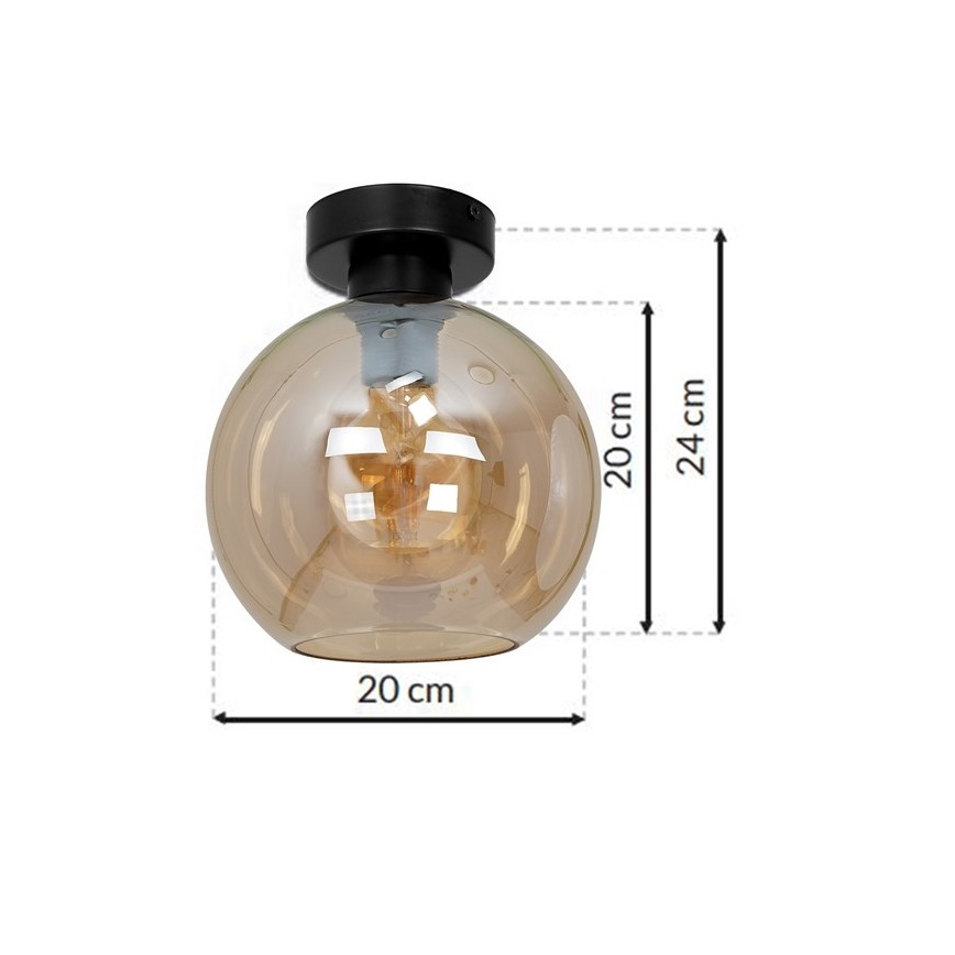 Ceiling light SOFIA 1xE27/60W/230V brown