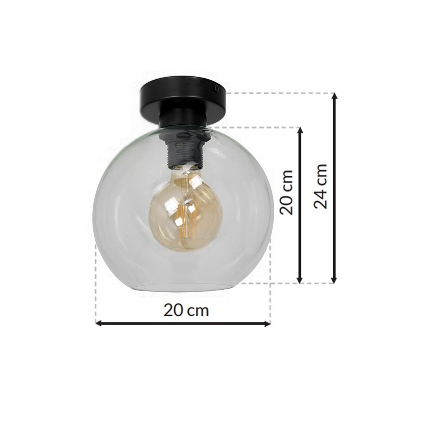 Ceiling light SOFIA 1xE27/60W/230V clear
