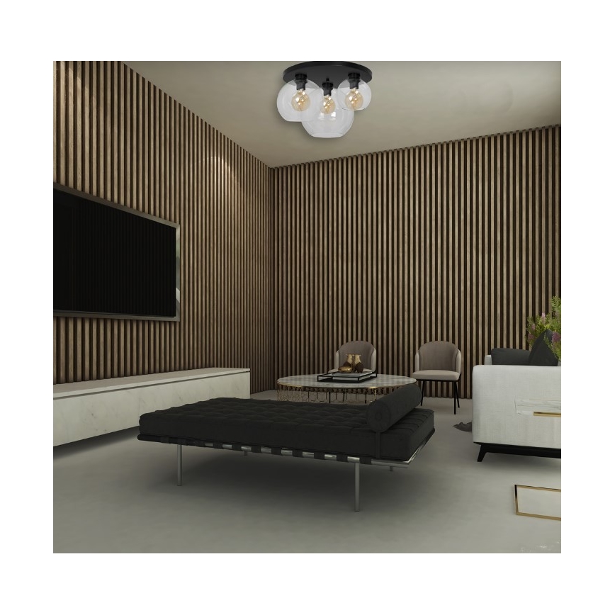 Ceiling light SOFIA 3xE27/60W/230V clear