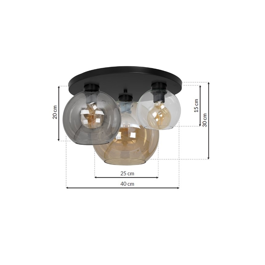 Ceiling light SOFIA 3xE27/60W/230V mix