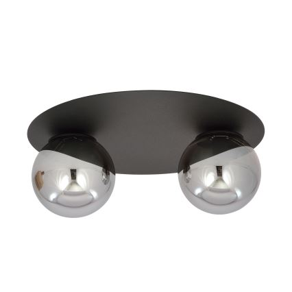 Ceiling light SOLAR 2xE14/10W/230V black/grey