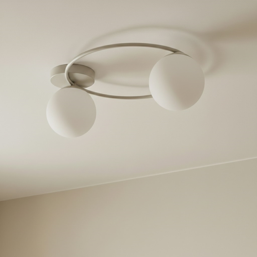Ceiling light SOPRA 2xE14/10W/230V beige/white