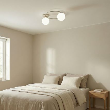 Ceiling light SOPRA 2xE14/10W/230V beige/white