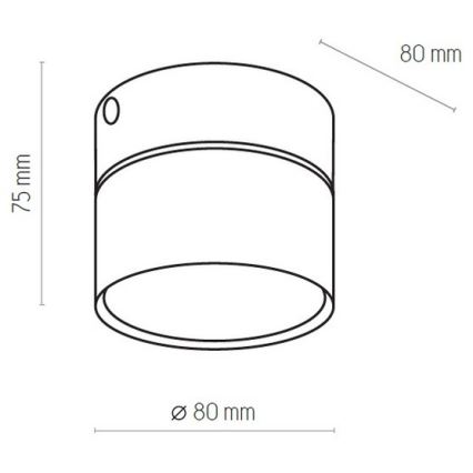Ceiling light SPACE 1xGX53/15W/230V black