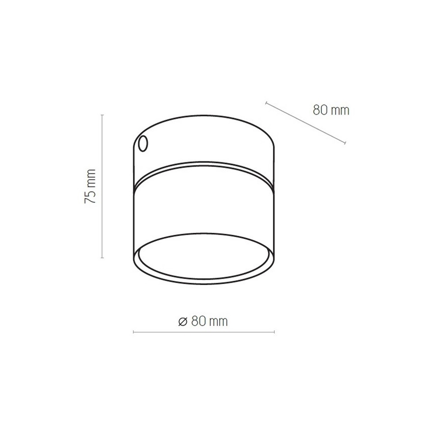 Ceiling light SPACE 1xGX53/15W/230V black
