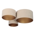 Ceiling light SPACE 3xE27/60W/230V beige/gold