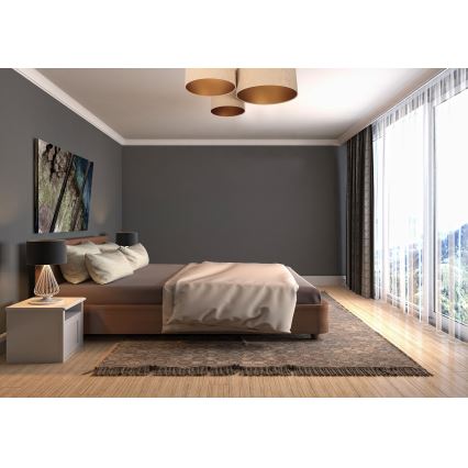 Ceiling light SPACE 3xE27/60W/230V beige/gold