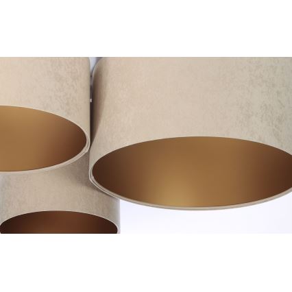 Ceiling light SPACE 3xE27/60W/230V beige/gold