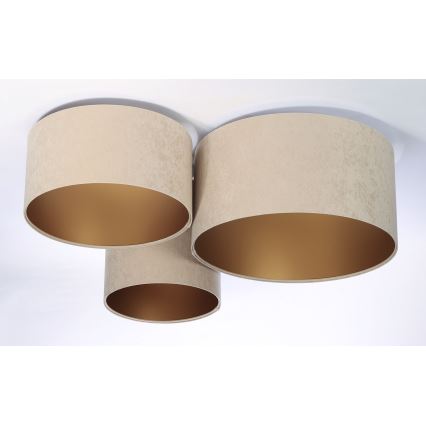 Ceiling light SPACE 3xE27/60W/230V beige/gold
