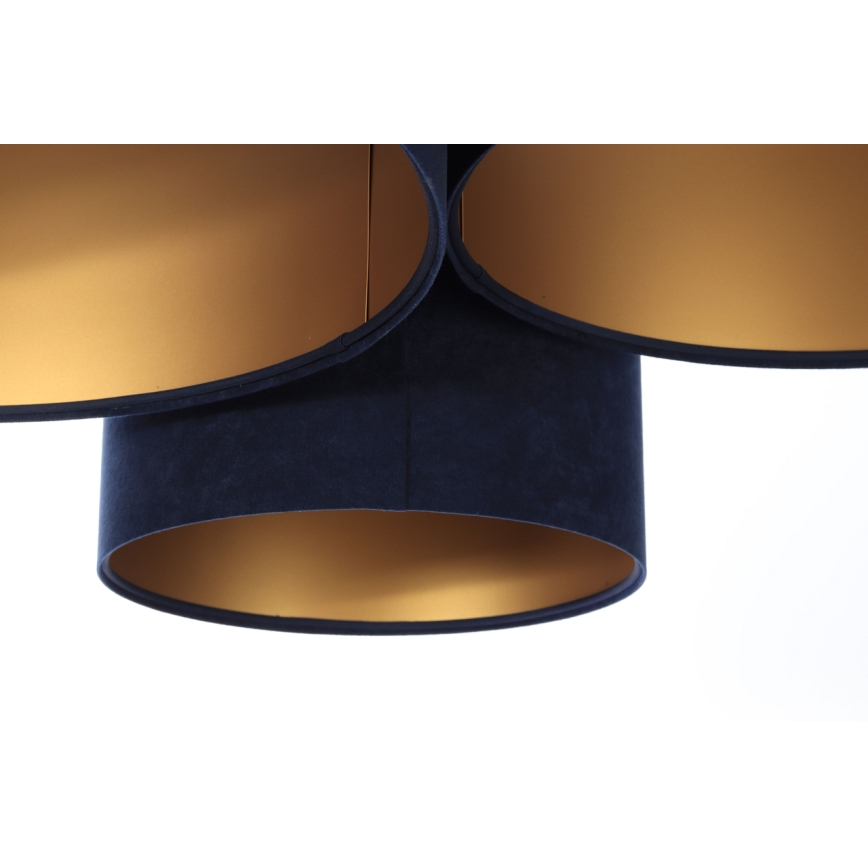 Ceiling light SPACE 3xE27/60W/230V blue/gold