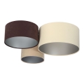 Ceiling light SPACE 3xE27/60W/230V cream/brown/beige
