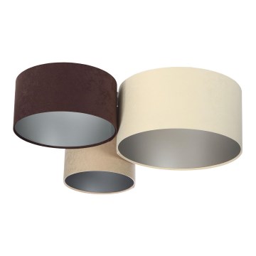 Ceiling light SPACE 3xE27/60W/230V cream/brown/beige