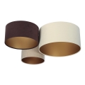 Ceiling light SPACE 3xE27/60W/230V cream/brown/beige