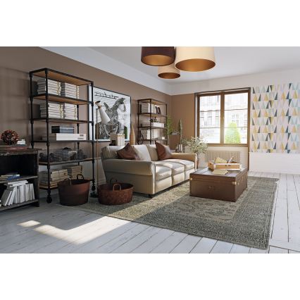 Ceiling light SPACE 3xE27/60W/230V cream/brown/beige