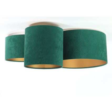 Ceiling light SPACE 3xE27/60W/230V green/gold