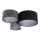 Ceiling light SPACE 3xE27/60W/230V grey/black/silver