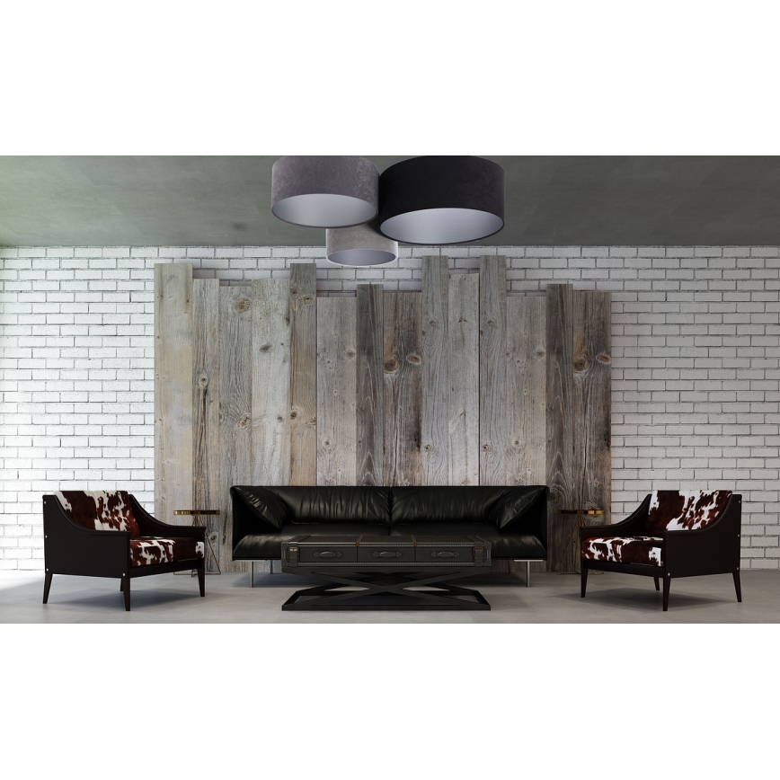 Ceiling light SPACE 3xE27/60W/230V grey/black/silver